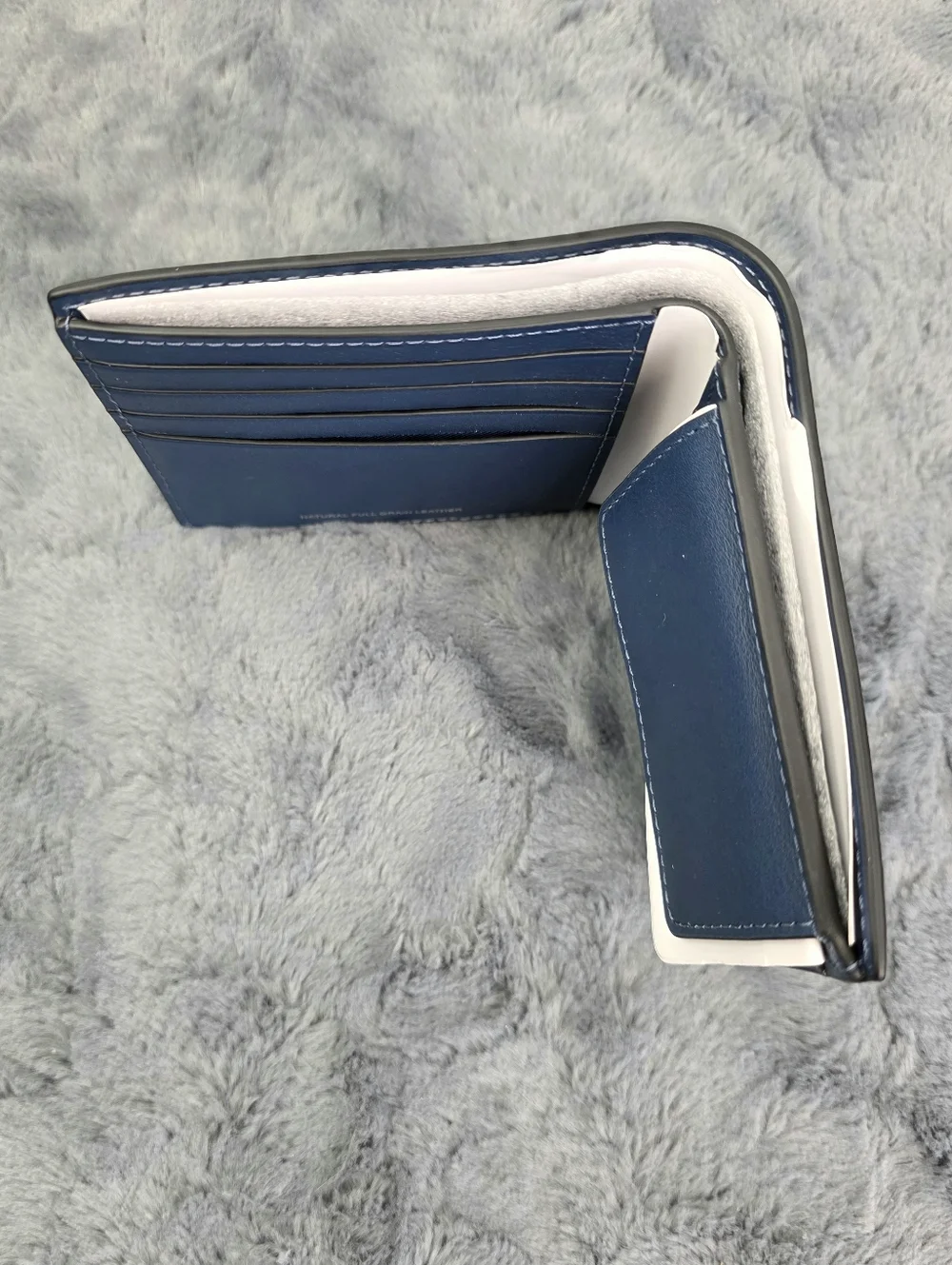 Coach Blue Leather Coin Wallet, Men's NWT